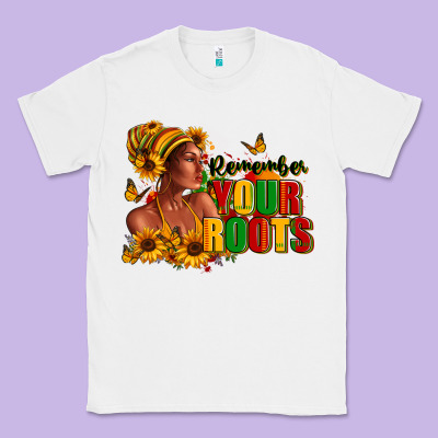 Remember Your Roots Afro American Classic Tee Designed By Ranaportraitstore