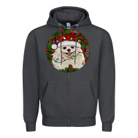 Smoke Christmas pomeranian Zipper Hoodie - RanaPortraitStore