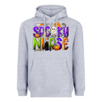 Heather Grey Halloween Spooky Nurse Heavyweight Hoodie - texasbilliewilder