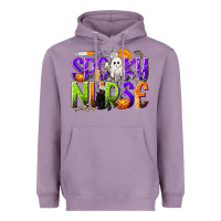 Lavender Halloween Spooky Nurse Heavyweight Hoodie - texasbilliewilder