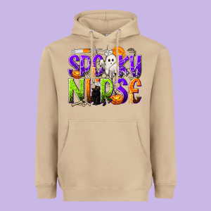 Halloween Spooky Nurse Heavyweight Hoodie Designed By Texasbilliewilder