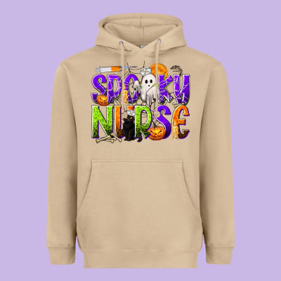 Halloween Spooky Nurse Heavyweight Hoodie Designed By Texasbilliewilder