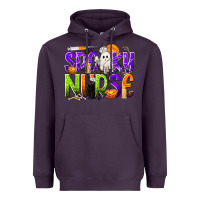 Plum Halloween Spooky Nurse Heavyweight Hoodie - texasbilliewilder