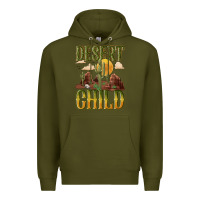 Army Green desert child cactus Premium Hoodie - NancyCooperArtShop