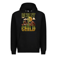 Black desert child cactus Premium Hoodie - NancyCooperArtShop