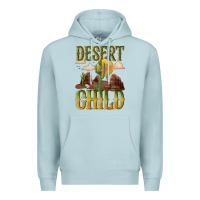 Blue Mist desert child cactus Premium Hoodie - NancyCooperArtShop
