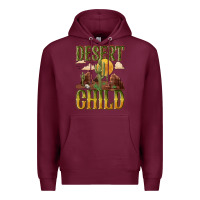 Burgundy desert child cactus Premium Hoodie - NancyCooperArtShop
