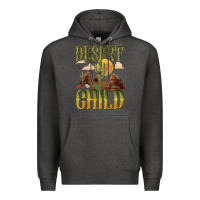 Charcoal Heather desert child cactus Premium Hoodie - NancyCooperArtShop