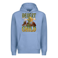 Colony Blue desert child cactus Premium Hoodie - NancyCooperArtShop