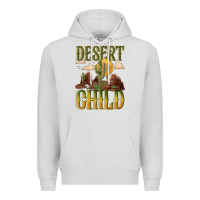 Dove Grey desert child cactus Premium Hoodie - NancyCooperArtShop