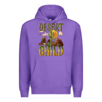 Purple desert child cactus Premium Hoodie - NancyCooperArtShop
