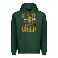 Sports Green desert child cactus Premium Hoodie - NancyCooperArtShop
