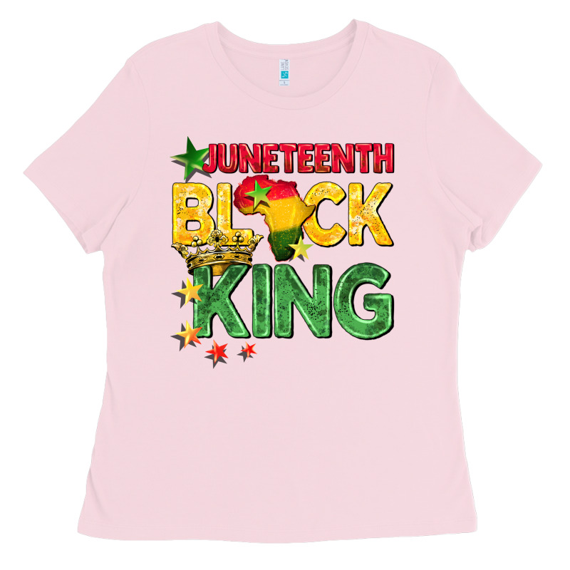 Juneteenth Black King Ladies Tee by BarkalooDesign | Teevron