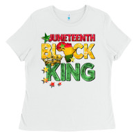 White juneteenth black king Ladies Tee - BarkalooDesign