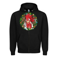 Black Roaster Christmas Zipper Hoodie - RanaPortraitStore