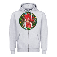 Heather Grey Roaster Christmas Zipper Hoodie - RanaPortraitStore