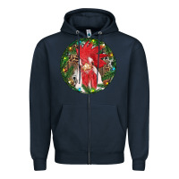 Navy Roaster Christmas Zipper Hoodie - RanaPortraitStore
