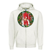 Oatmeal Heather Roaster Christmas Zipper Hoodie - RanaPortraitStore
