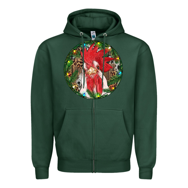 Roaster Christmas Zipper Hoodie by RanaPortraitStore | Teevron
