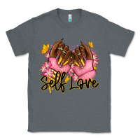 Charcoal Heather Self love pink afro nails Classic Tee - RanaPortraitStore