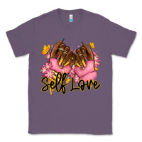 Lavender Self love pink afro nails Classic Tee - RanaPortraitStore