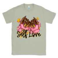 Matcha Self love pink afro nails Classic Tee - RanaPortraitStore
