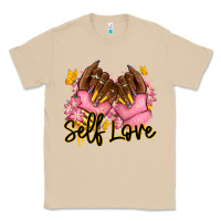 Mushroom Self love pink afro nails Classic Tee - RanaPortraitStore