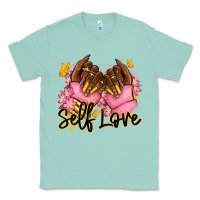 Seafoam Self love pink afro nails Classic Tee - RanaPortraitStore
