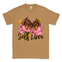 Self Love Pink Afro Nails Classic Tee | Teevron