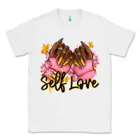 White Self love pink afro nails Classic Tee - RanaPortraitStore
