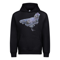 Black Ameraucana Chicken Urban Hoodie - LillyAllenDesigns