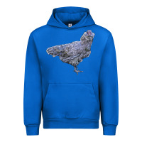 Cobalt Ameraucana Chicken Urban Hoodie - LillyAllenDesigns