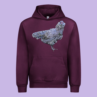 Ameraucana Chicken Urban Hoodie Designed By Lillyallendesigns