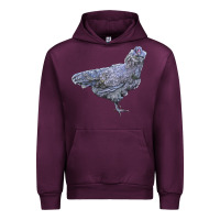 Mauve Wine Ameraucana Chicken Urban Hoodie - LillyAllenDesigns