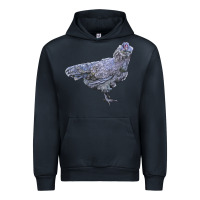 Navy Ameraucana Chicken Urban Hoodie - LillyAllenDesigns