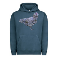 Pigment Midnight Navy Ameraucana Chicken Urban Hoodie - LillyAllenDesigns