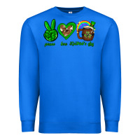 True Royal Peace love luck St. Patrick's Day Premium Sweatshirt - Neo Western