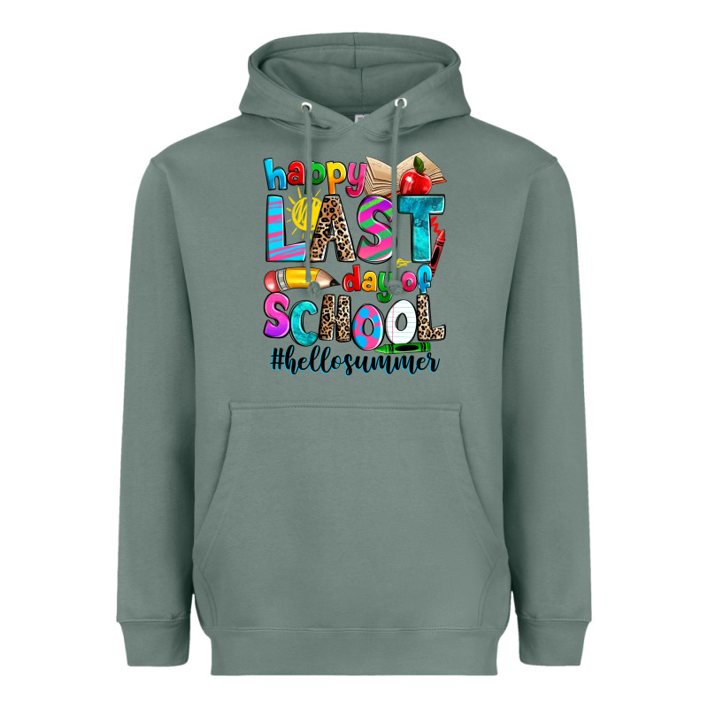 Happy Last Day Of School Heavyweight Hoodie by Zillion Design Studio | Teevron