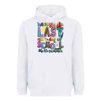 White happy last day of school Heavyweight Hoodie - Zillion Design Studio
