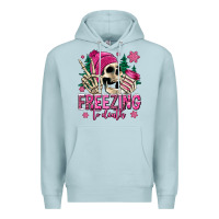 Blue Mist freezing to death winter skull Premium Hoodie - Jasminsmagicworld