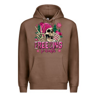 Chestnut freezing to death winter skull Premium Hoodie - Jasminsmagicworld