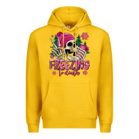 Lemon freezing to death winter skull Premium Hoodie - Jasminsmagicworld