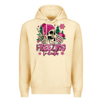 Pina Colada freezing to death winter skull Premium Hoodie - Jasminsmagicworld