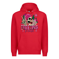Red freezing to death winter skull Premium Hoodie - Jasminsmagicworld
