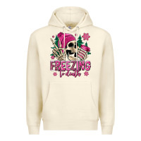 Sandshell freezing to death winter skull Premium Hoodie - Jasminsmagicworld