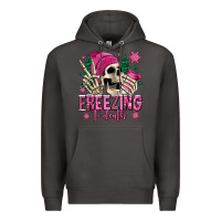 Smoke freezing to death winter skull Premium Hoodie - Jasminsmagicworld