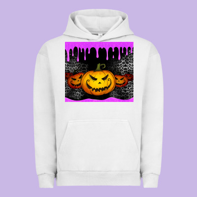 Halloween Jack O'lantern Dripping Glitter Tumbler Urban Hoodie Designed By Jasminsmagicworld