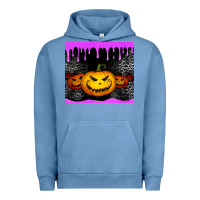Pigment Pebble Blue halloween jack o'lantern dripping glitter tumbler Urban Hoodie - Jasminsmagicworld