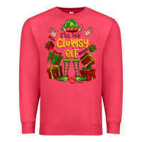 Cardinal im the clumsy elf Premium Sweatshirt - FaDigitalArtStudio
