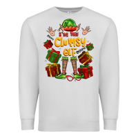 Dove Grey im the clumsy elf Premium Sweatshirt - FaDigitalArtStudio